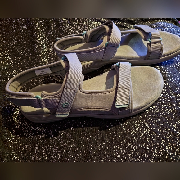 EASY SPIRIT Womens Tabata Slip On Sandals with adjustable straps sz11 - Picture 7 of 14
